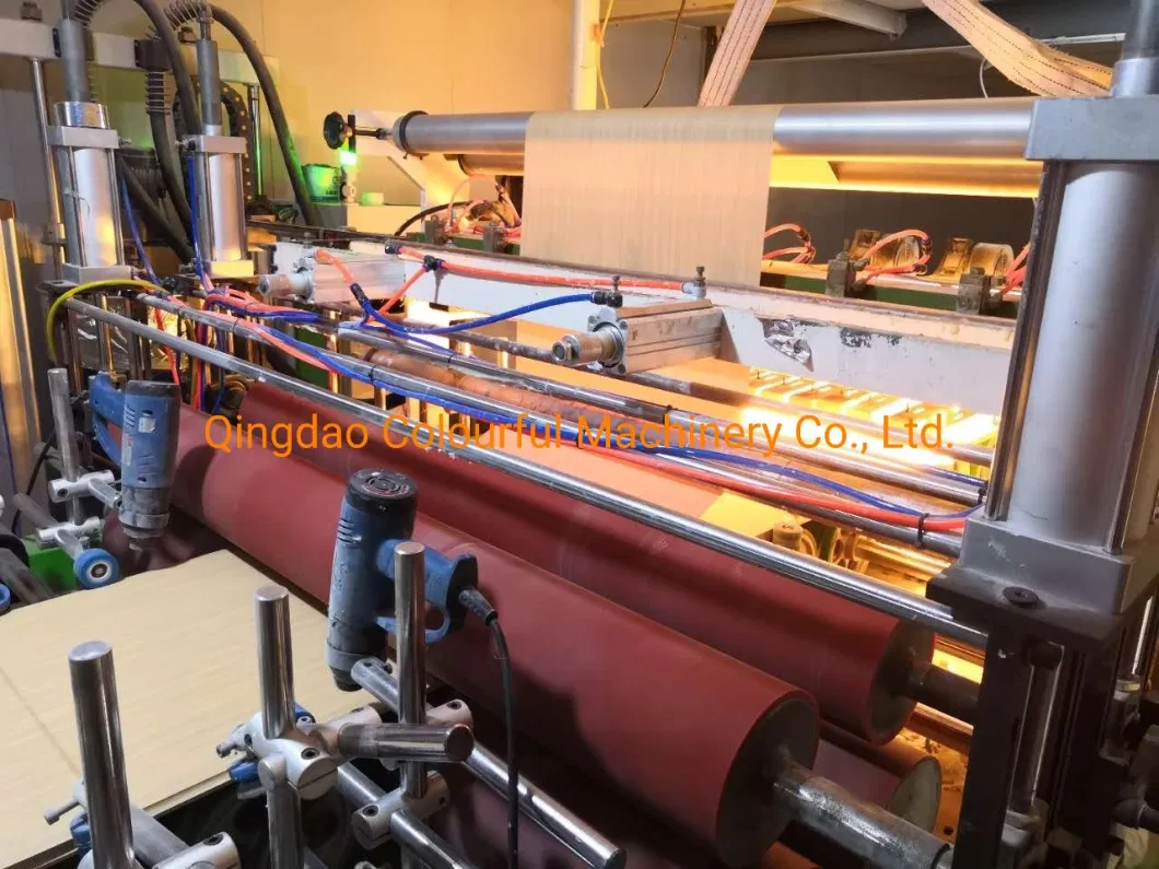 PUR Hot Melt Glue Lamination Machine with 1300mm PVC Film for Wall Partition